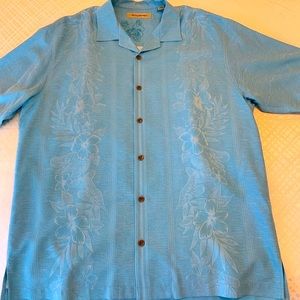 Tommy Bahama Men’s Silk Camp Shirt [Large]